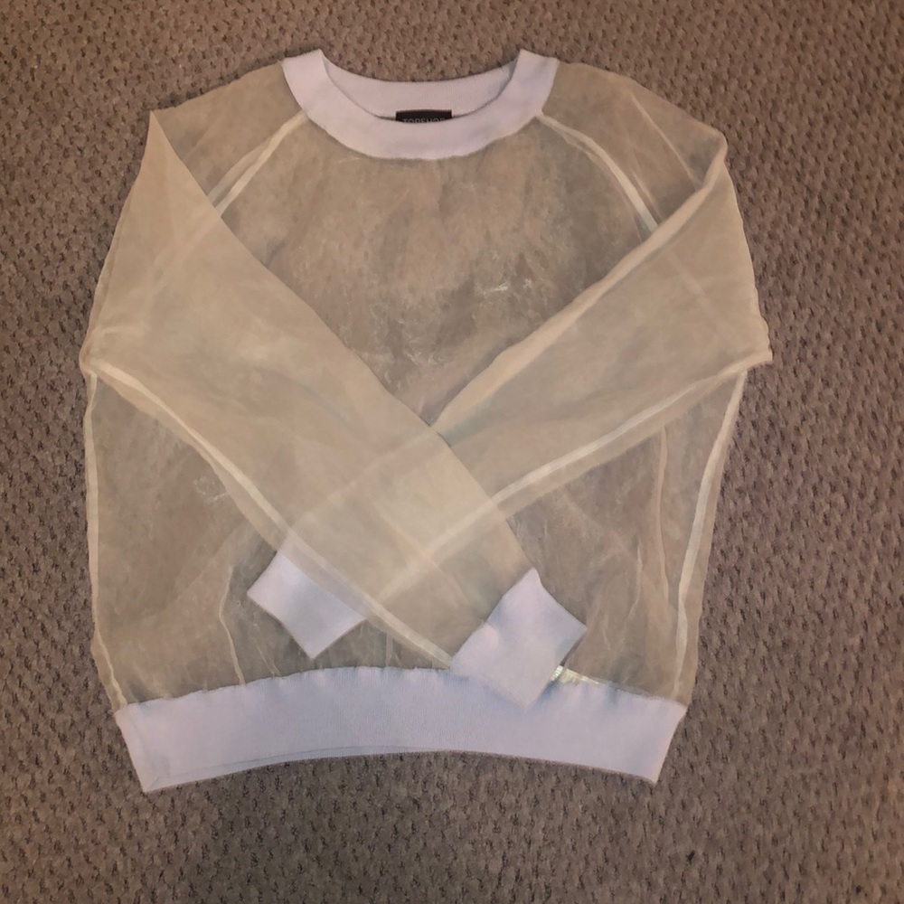 TOPSHOP Transparent/Sheer Top
